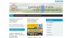 Desktop Screenshot of geschichte-in-rheinhessen.de